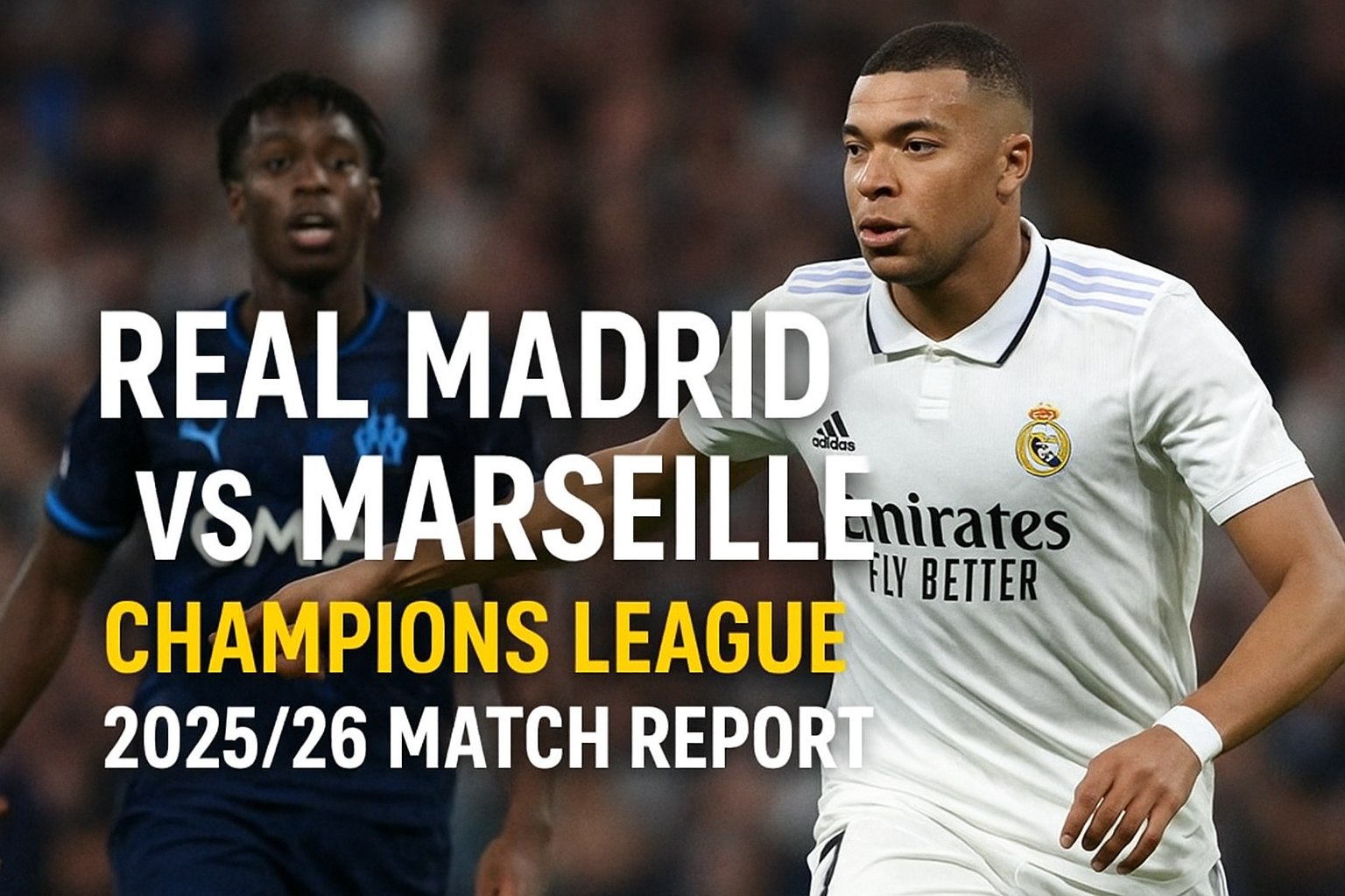 Real Madrid vs Marseille – Champions League 2025/26 Match Report